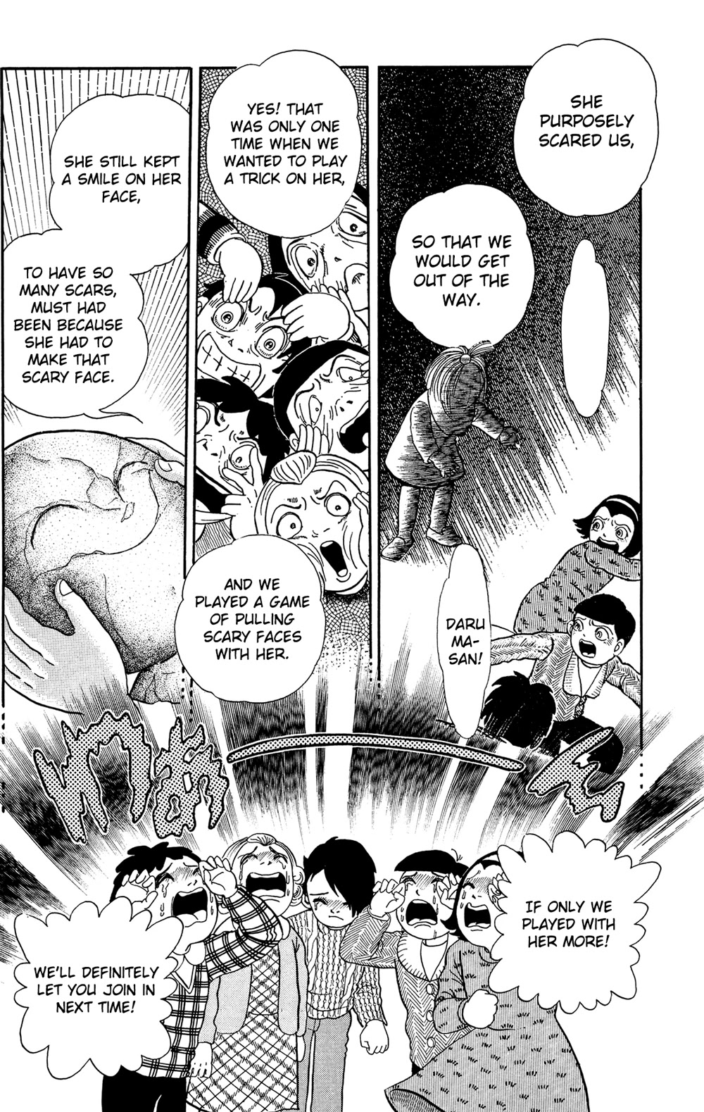 Warau Nikumen Chapter 4.2 page 17 - Chapter 4.2: Fairy Tales of the Dark Night: Daruma-san Smiled