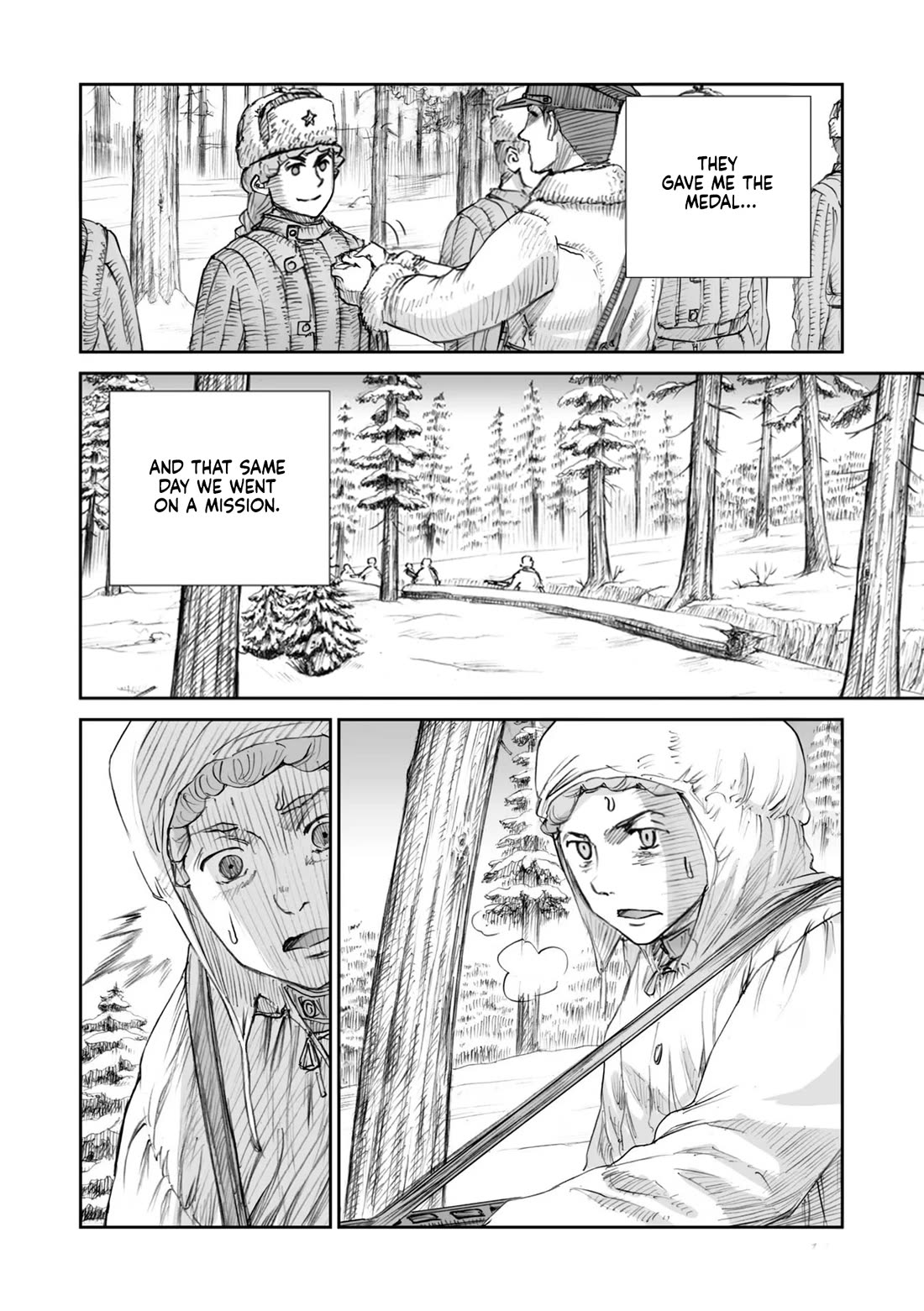 War's Unwomanly Face Chapter 22.2 page 12 - Chapter 22.2: The Story of Sergeant Major, Scout: Albina Alexandrovna Gantimurova - Part 2