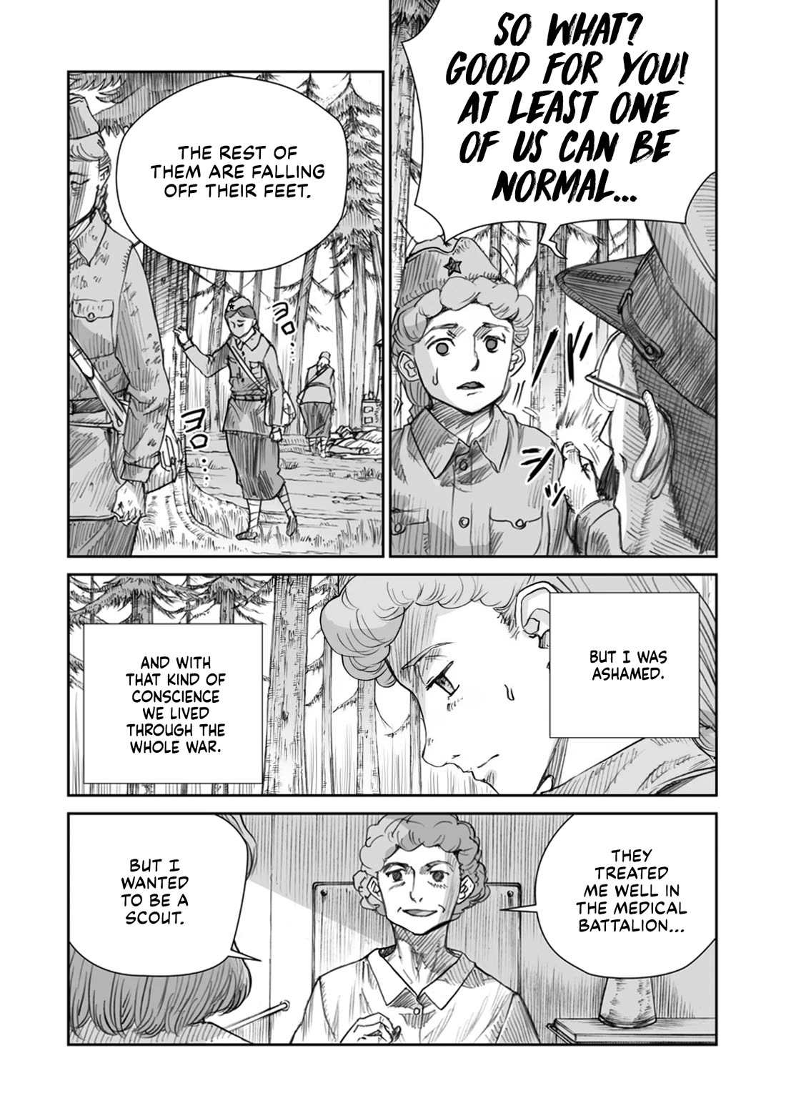 War's Unwomanly Face Chapter 22.2 page 6 - Chapter 22.2: The Story of Sergeant Major, Scout: Albina Alexandrovna Gantimurova - Part 2