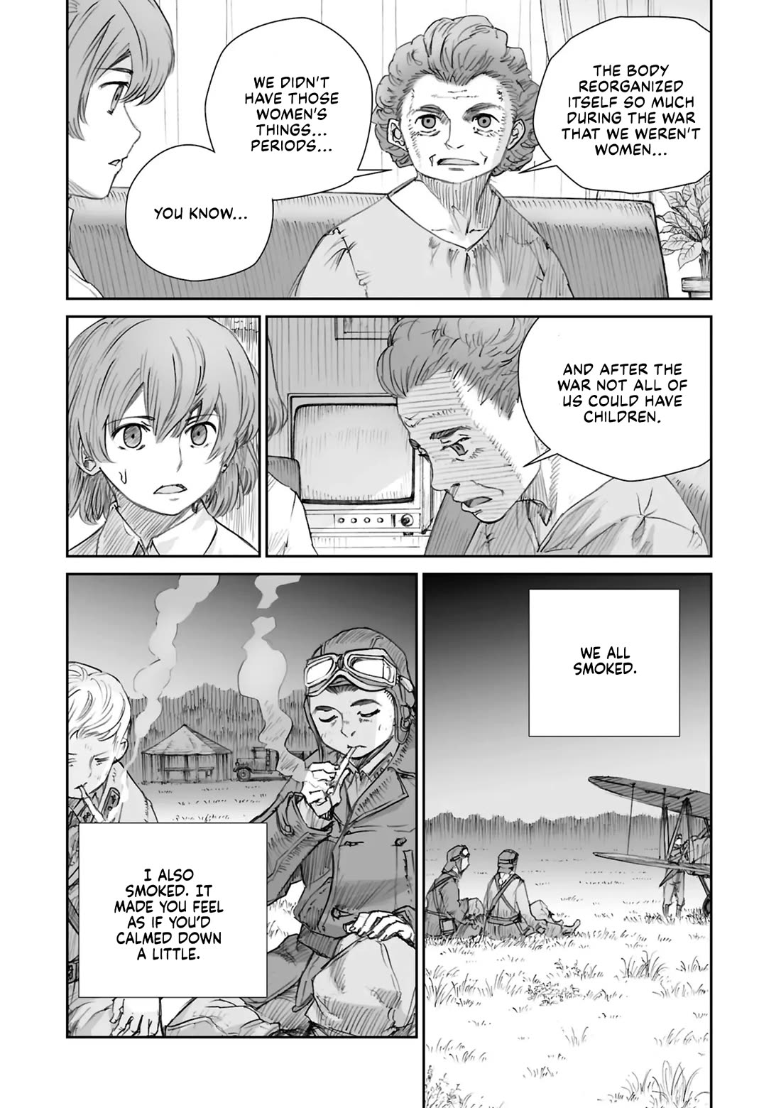 War's Unwomanly Face Chapter 25 page 14 - Chapter 25: The Story of Lieutenant of the Guards, Pilot: Alexandra Semyonovna Popova