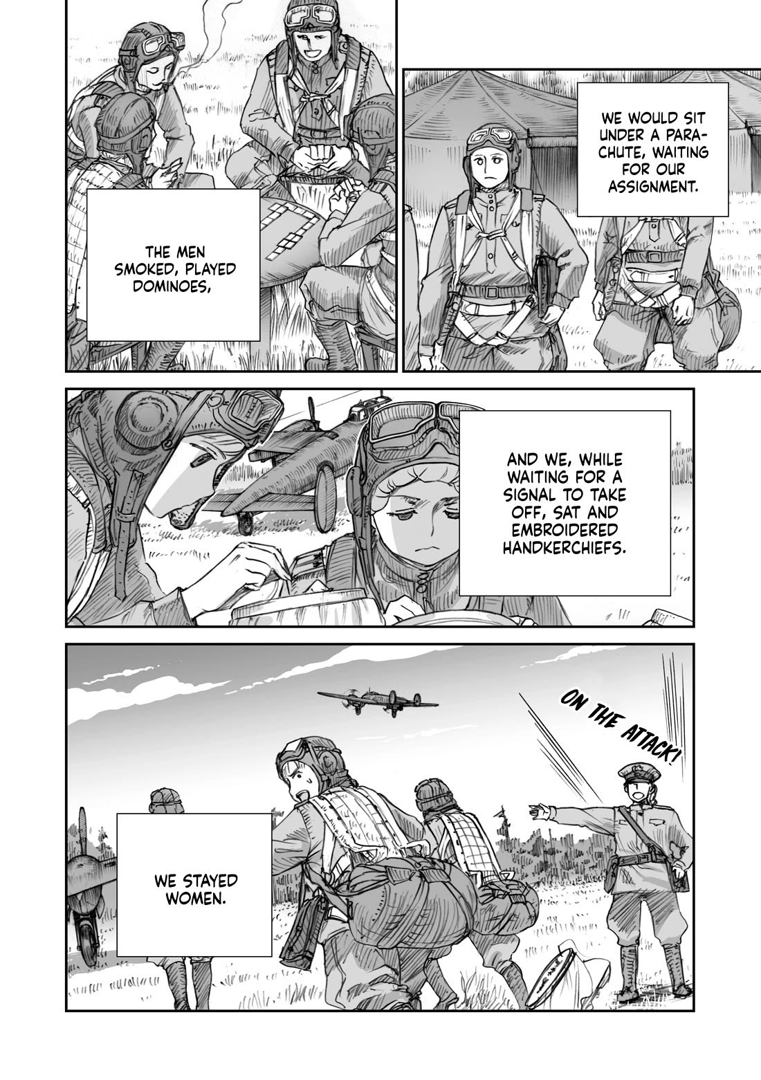War's Unwomanly Face Chapter 30 page 14 - Chapter 30: The Story of Antonina Grigoryevna Bondareva (Lieutenant of the Guards, Senior Pilot)