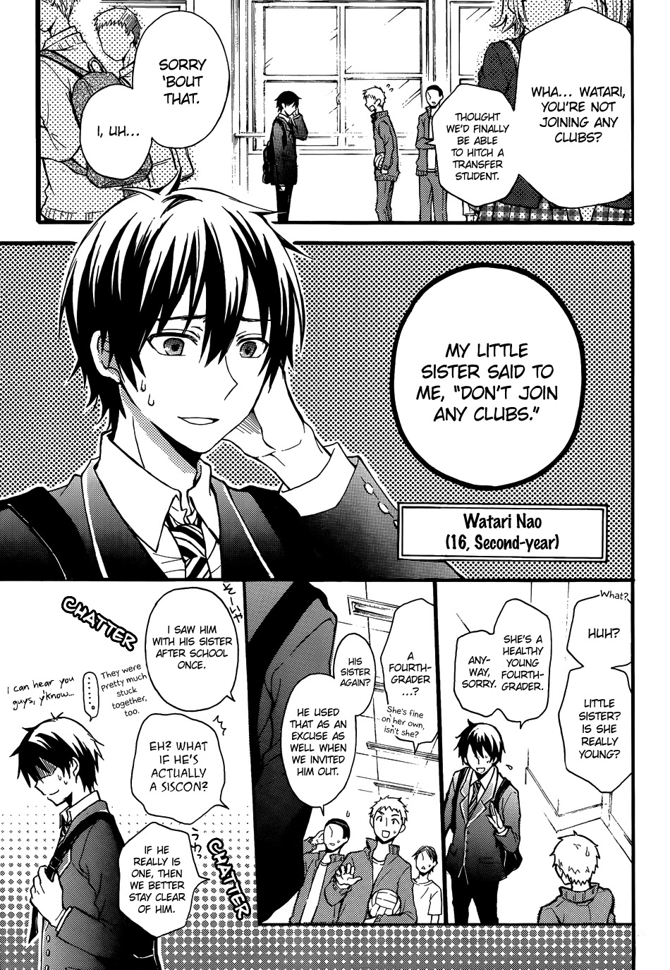 Watari-kun no xx ga Houkai Sunzen Chapter 1 page 6 - Chapter 1: The Day When Peace Begins To Collapse