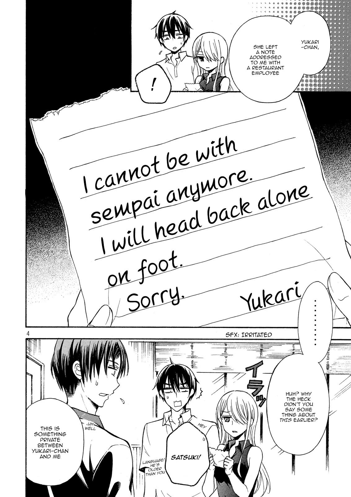 Watari-kun no xx ga Houkai Sunzen Chapter 15 page 3 - Chapter 15: Two People Who Do Not Fit Together