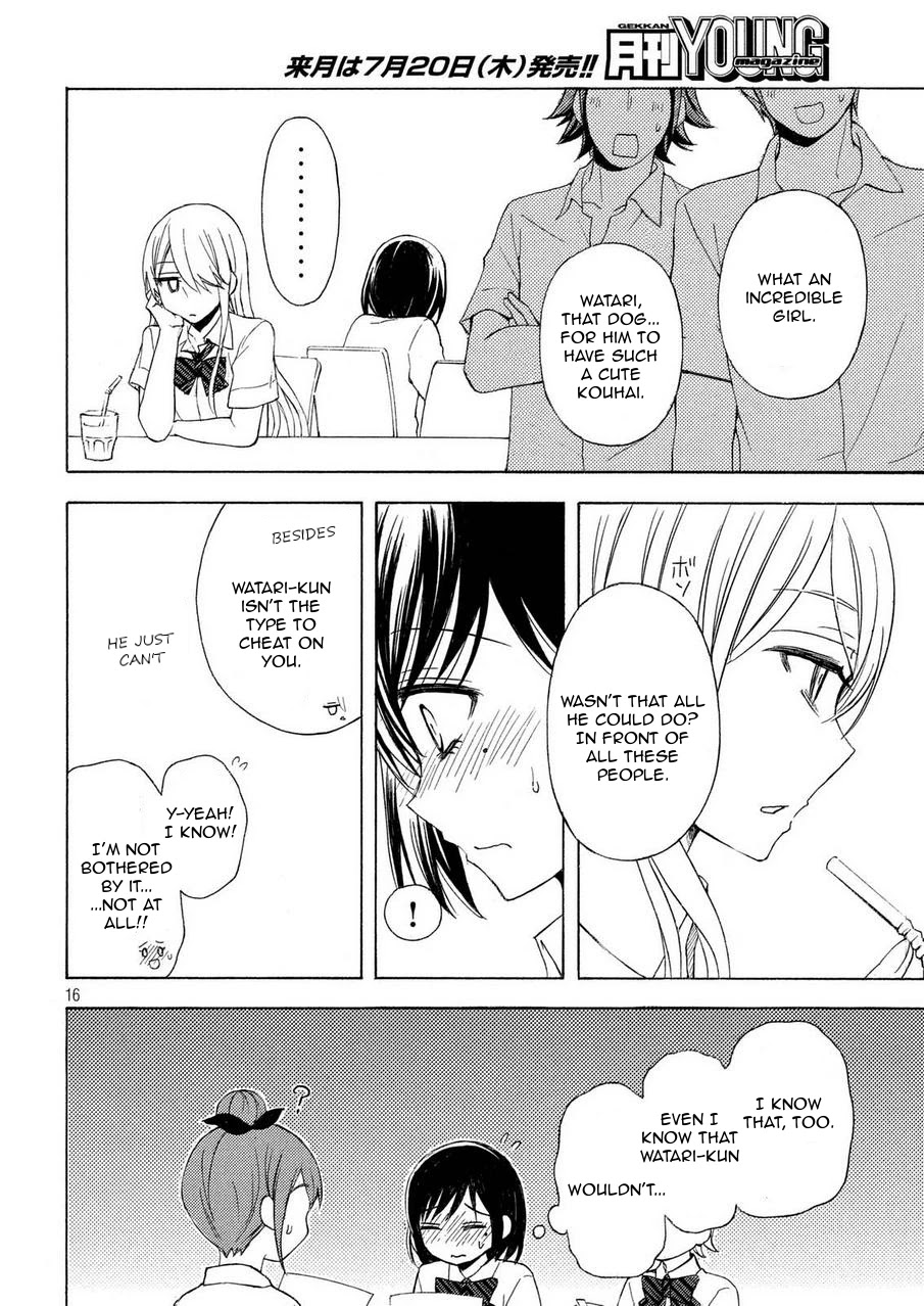 Watari-kun no xx ga Houkai Sunzen Chapter 24 page 15 - Chapter 24: Cute Junior