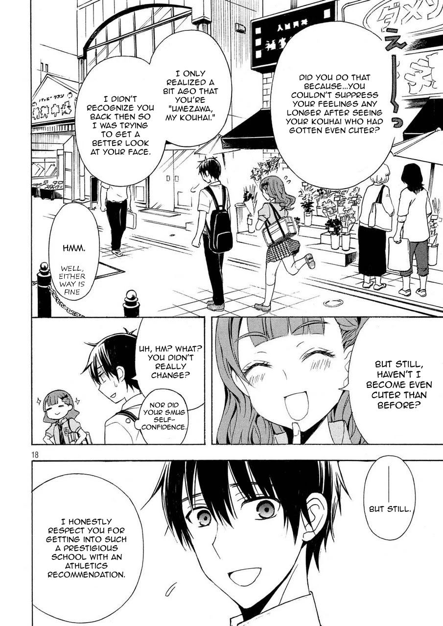 Watari-kun no xx ga Houkai Sunzen Chapter 24 page 17 - Chapter 24: Cute Junior