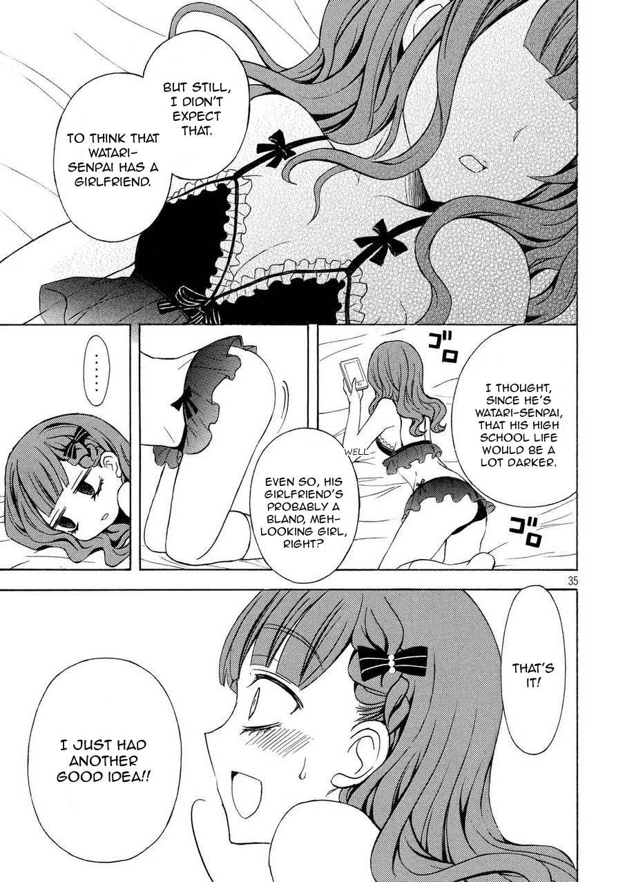 Watari-kun no xx ga Houkai Sunzen Chapter 24 page 34 - Chapter 24: Cute Junior