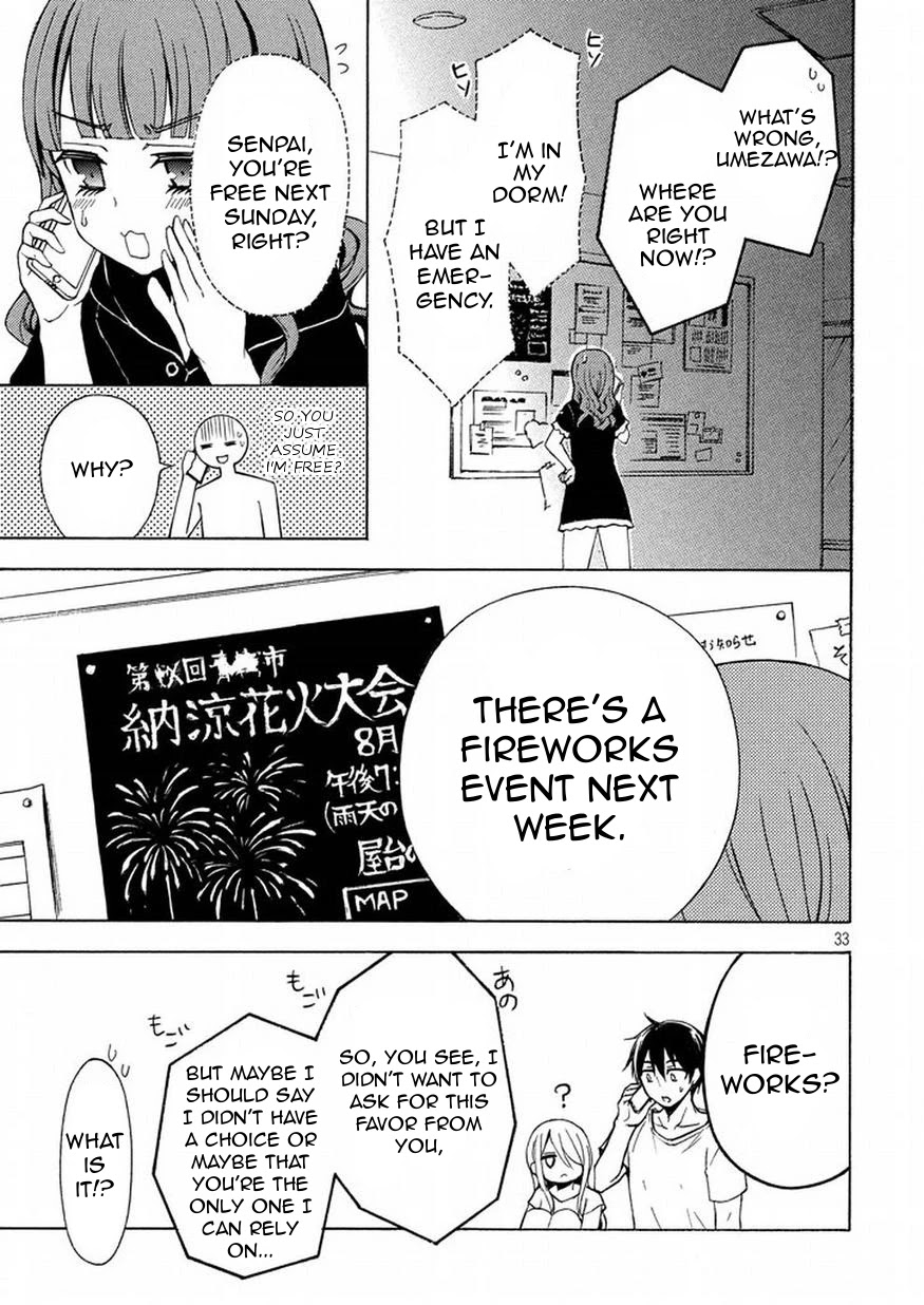 Watari-kun no xx ga Houkai Sunzen Chapter 26 page 32 - Chapter 26: Border