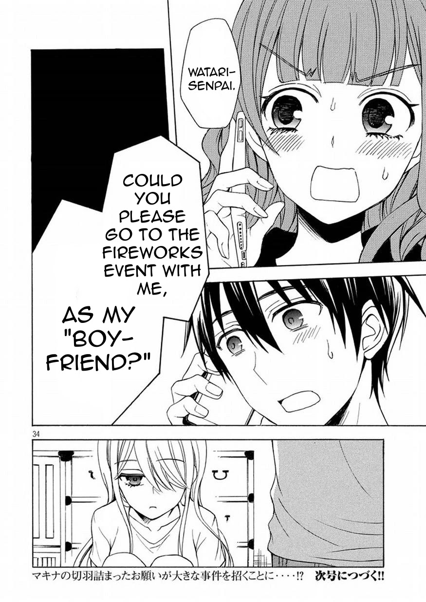 Watari-kun no xx ga Houkai Sunzen Chapter 26 page 33 - Chapter 26: Border