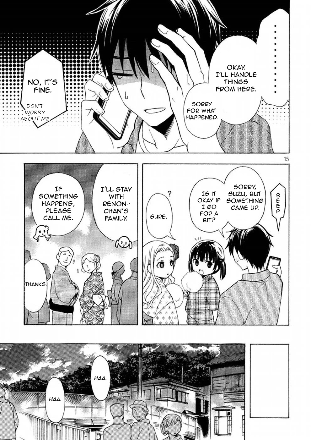 Watari-kun no xx ga Houkai Sunzen Chapter 27 page 15 - Chapter 27: Fireworks Display
