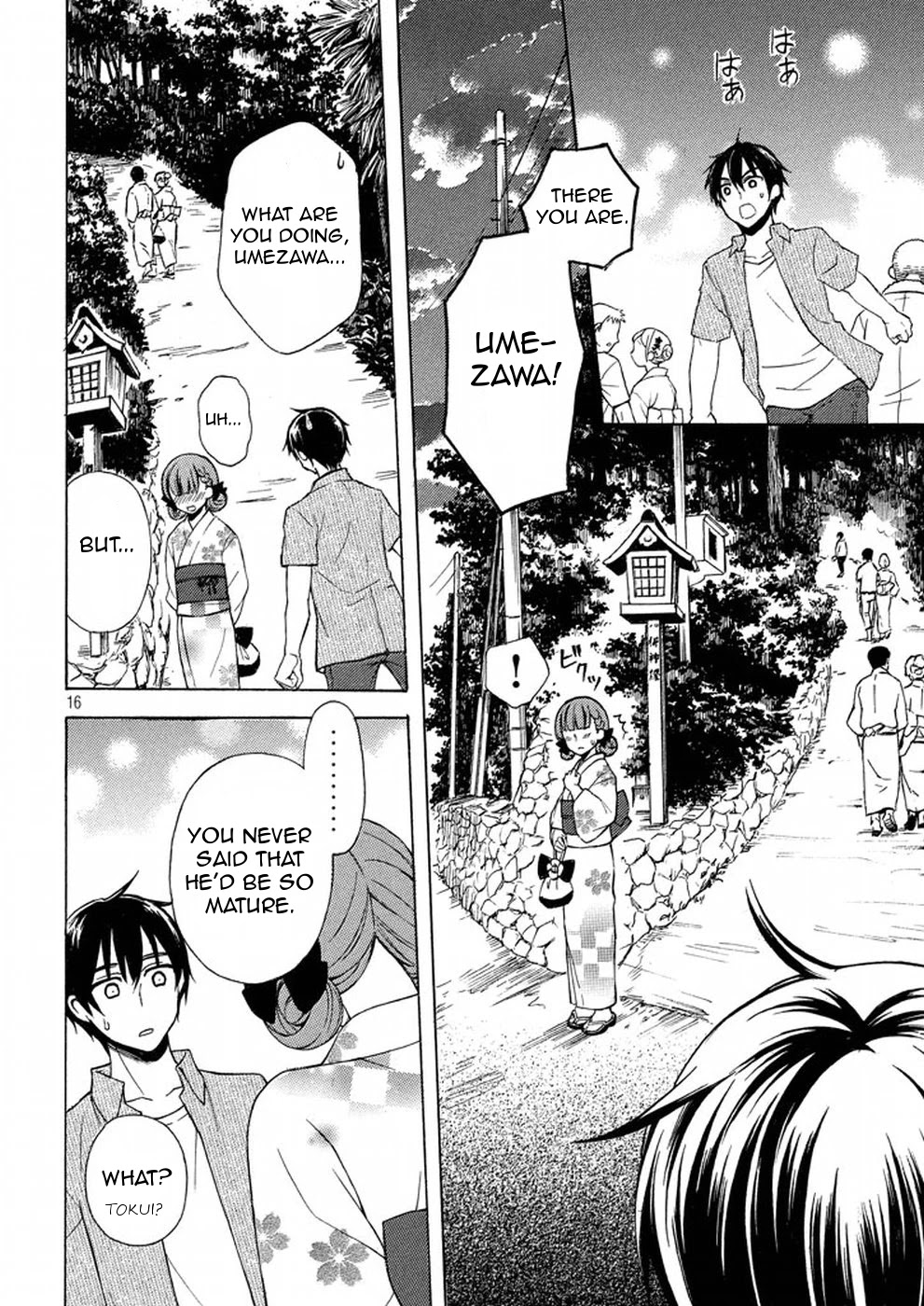 Watari-kun no xx ga Houkai Sunzen Chapter 27 page 16 - Chapter 27: Fireworks Display
