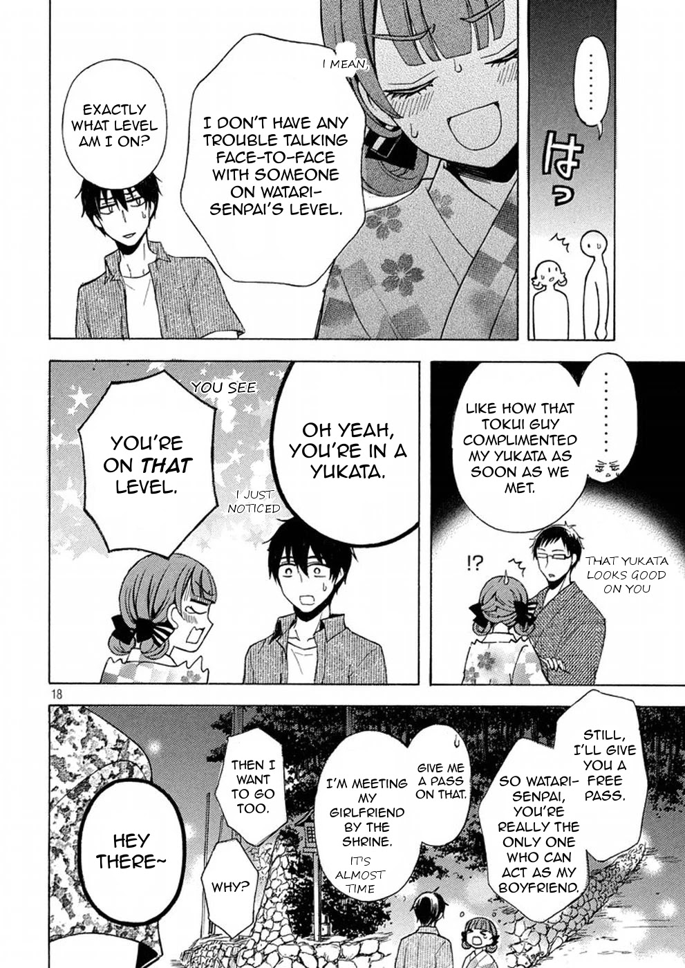Watari-kun no xx ga Houkai Sunzen Chapter 27 page 18 - Chapter 27: Fireworks Display