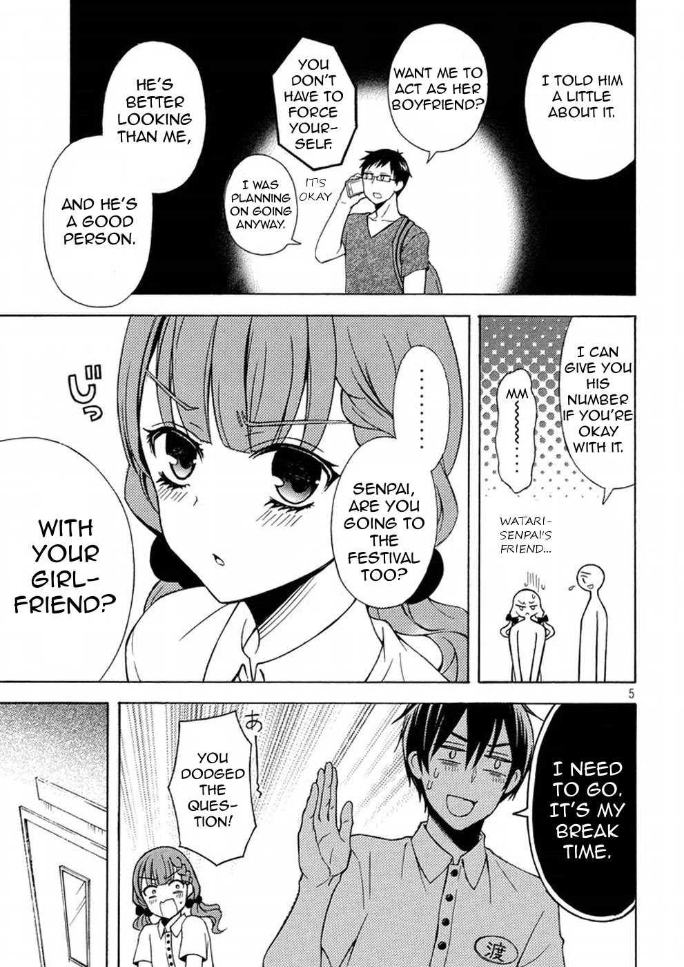 Watari-kun no xx ga Houkai Sunzen Chapter 27 page 5 - Chapter 27: Fireworks Display