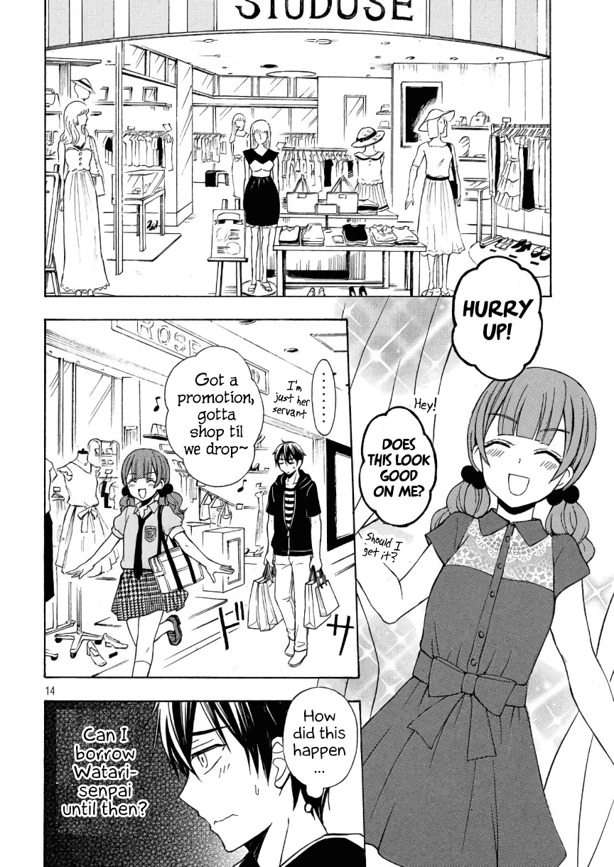 Watari-kun no xx ga Houkai Sunzen Chapter 31 page 15 - Chapter 31: An Apprehensive Love