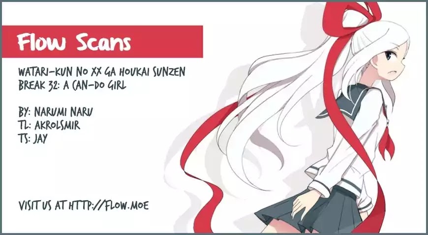 Watari-kun no xx ga Houkai Sunzen Chapter 32 page 32 - Chapter 32: A Can-Do Girl