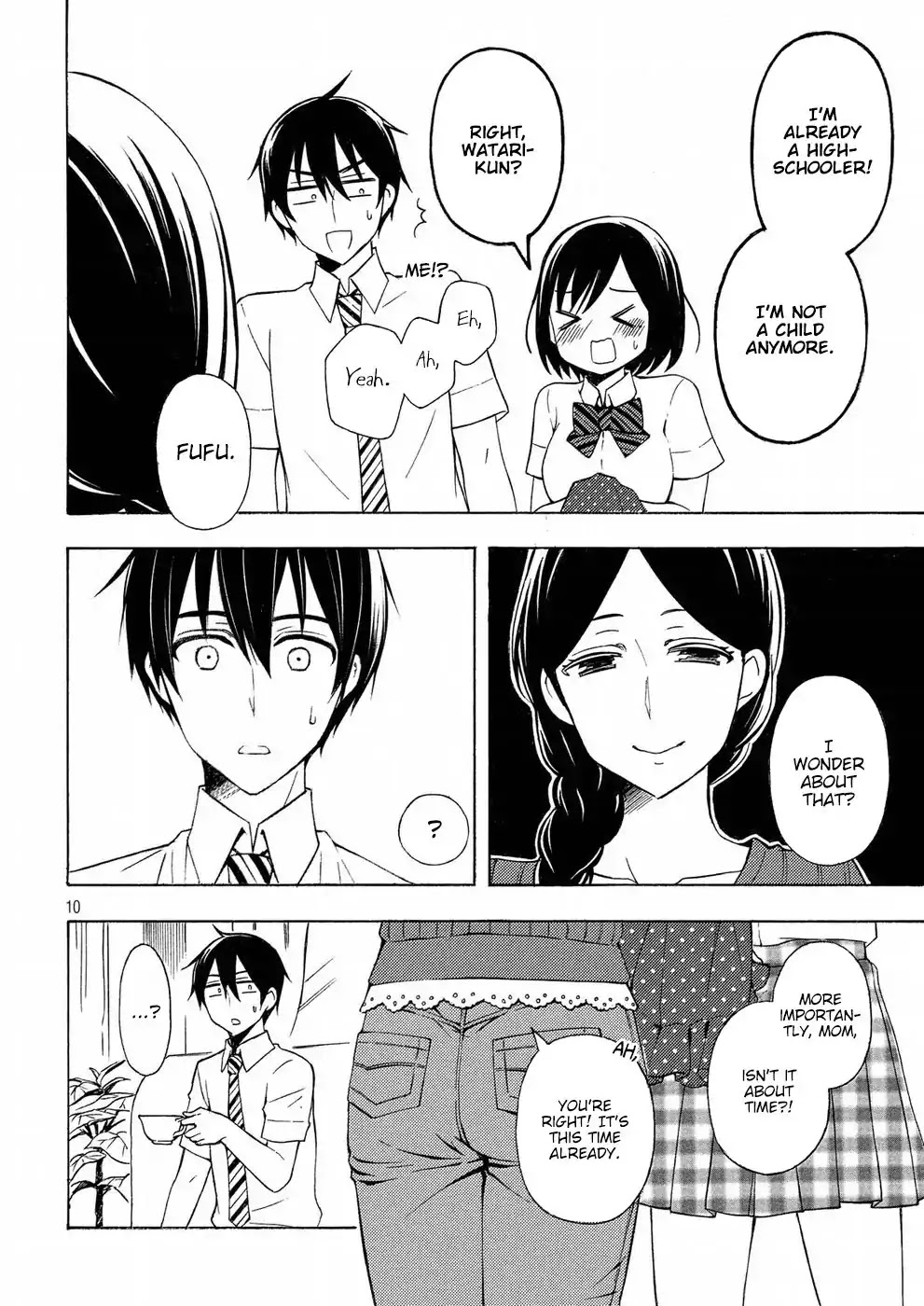 Watari-kun no xx ga Houkai Sunzen Chapter 34 page 10 - Chapter 34: Mother's Recognition