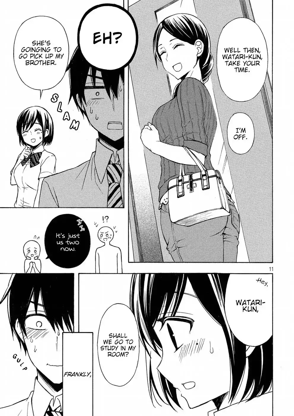 Watari-kun no xx ga Houkai Sunzen Chapter 34 page 11 - Chapter 34: Mother's Recognition