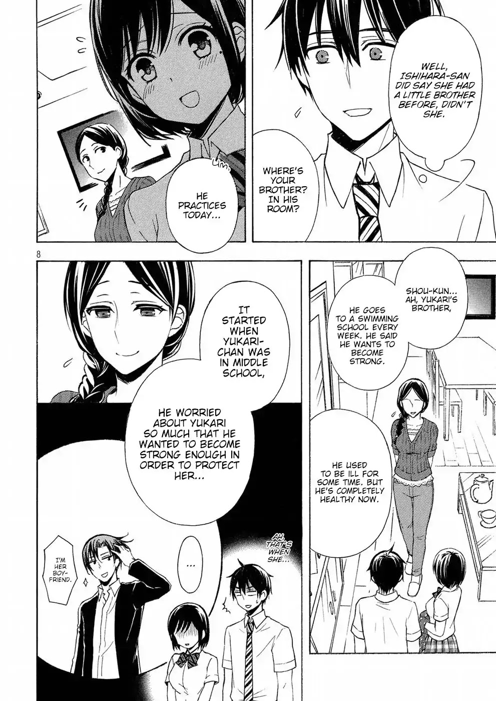 Watari-kun no xx ga Houkai Sunzen Chapter 34 page 8 - Chapter 34: Mother's Recognition