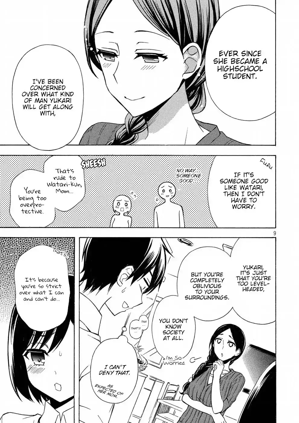 Watari-kun no xx ga Houkai Sunzen Chapter 34 page 9 - Chapter 34: Mother's Recognition