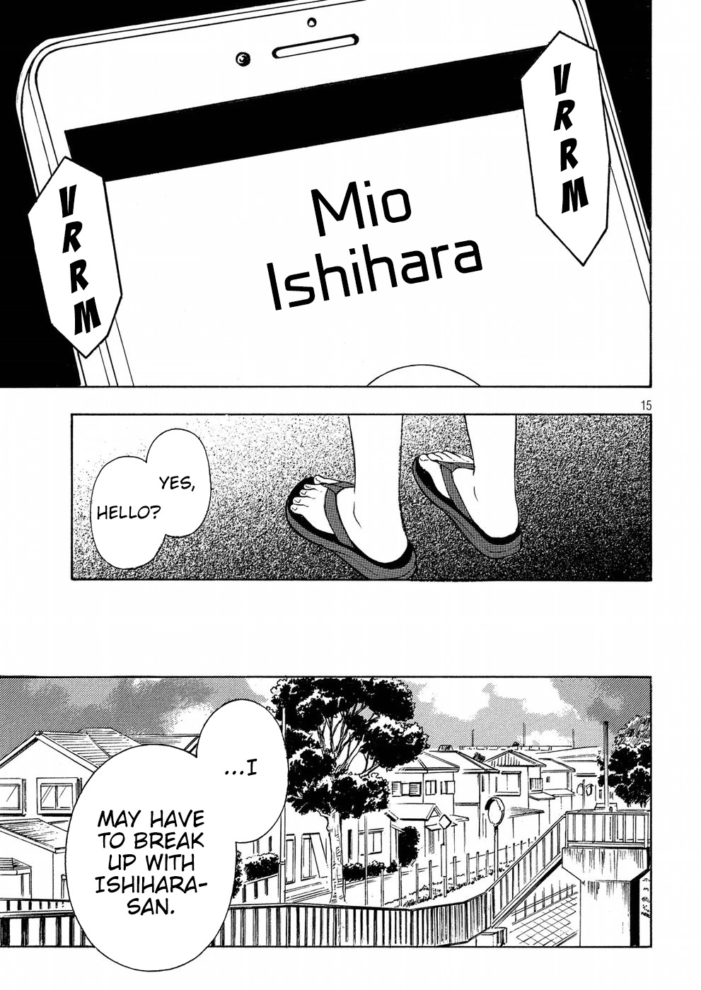 Watari-kun no xx ga Houkai Sunzen Chapter 36 page 15 - Chapter 36: Naoto's Decision