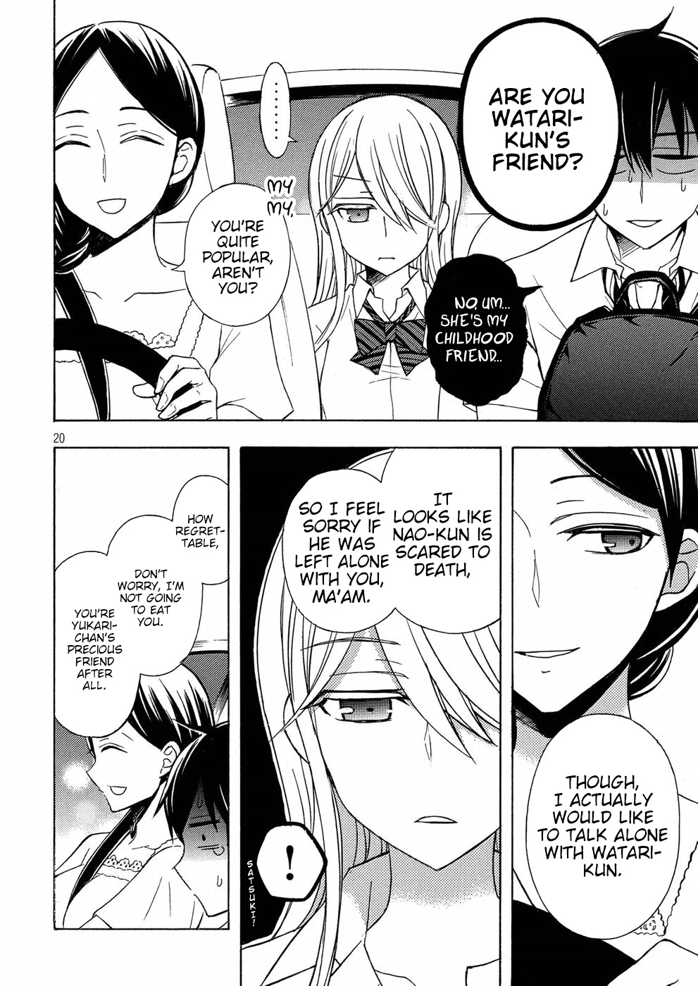 Watari-kun no xx ga Houkai Sunzen Chapter 36 page 20 - Chapter 36: Naoto's Decision
