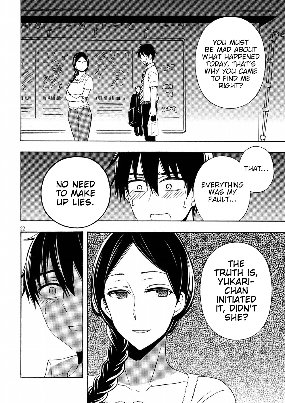 Watari-kun no xx ga Houkai Sunzen Chapter 36 page 22 - Chapter 36: Naoto's Decision