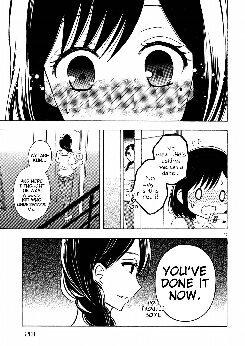 Watari-kun no xx ga Houkai Sunzen Chapter 36 page 37 - Chapter 36: Naoto's Decision