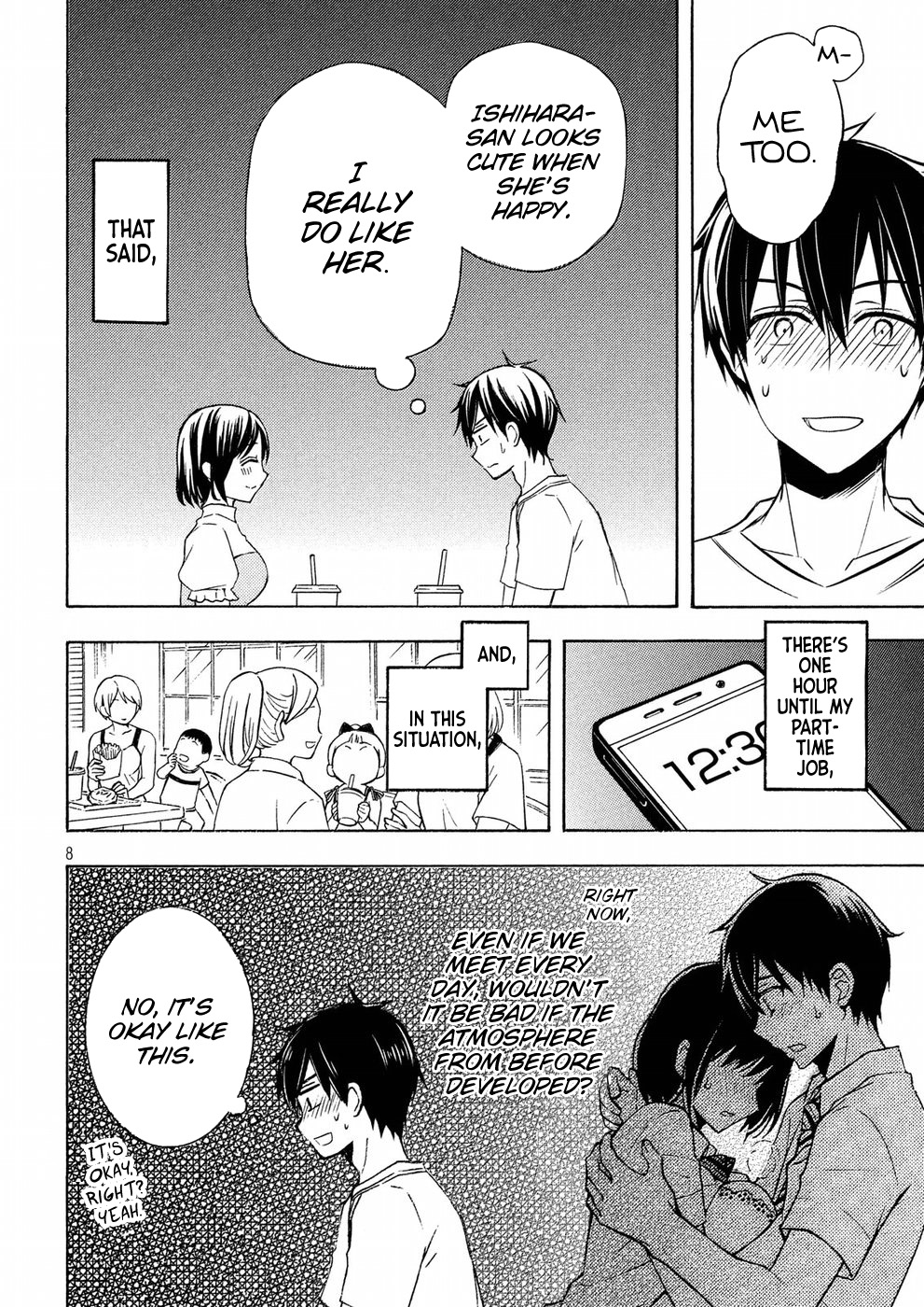 Watari-kun no xx ga Houkai Sunzen Chapter 37 page 8 - Chapter 37: Be Independent