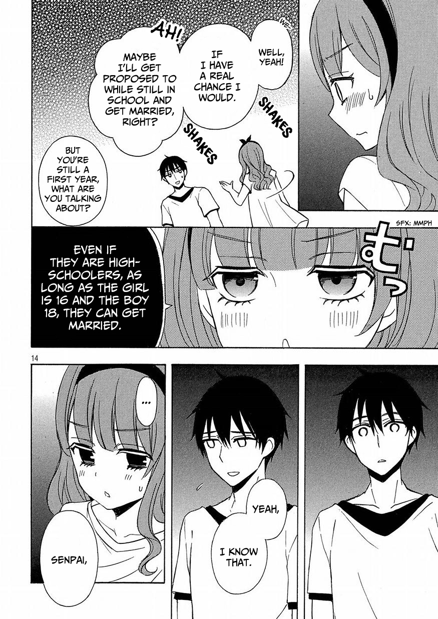 Watari-kun no xx ga Houkai Sunzen Chapter 39 page 14 - Chapter 39: Do You Truly Like Her?