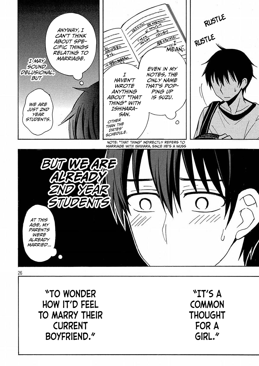 Watari-kun no xx ga Houkai Sunzen Chapter 39 page 26 - Chapter 39: Do You Truly Like Her?