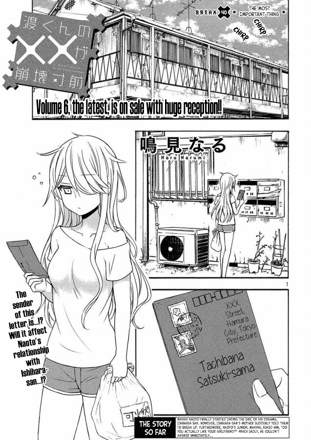 Watari-kun no xx ga Houkai Sunzen Chapter 40 page 2 - Chapter 40: The Most Important Thing