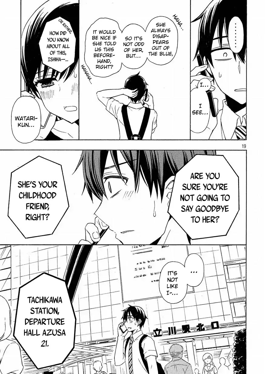 Watari-kun no xx ga Houkai Sunzen Chapter 41 page 19 - Chapter 41: Testing