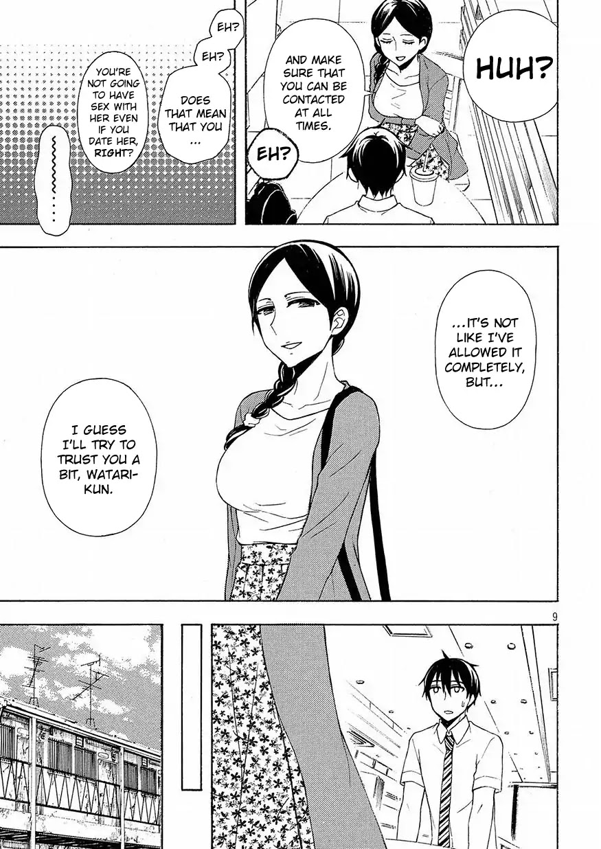 Watari-kun no xx ga Houkai Sunzen Chapter 41 page 9 - Chapter 41: Testing