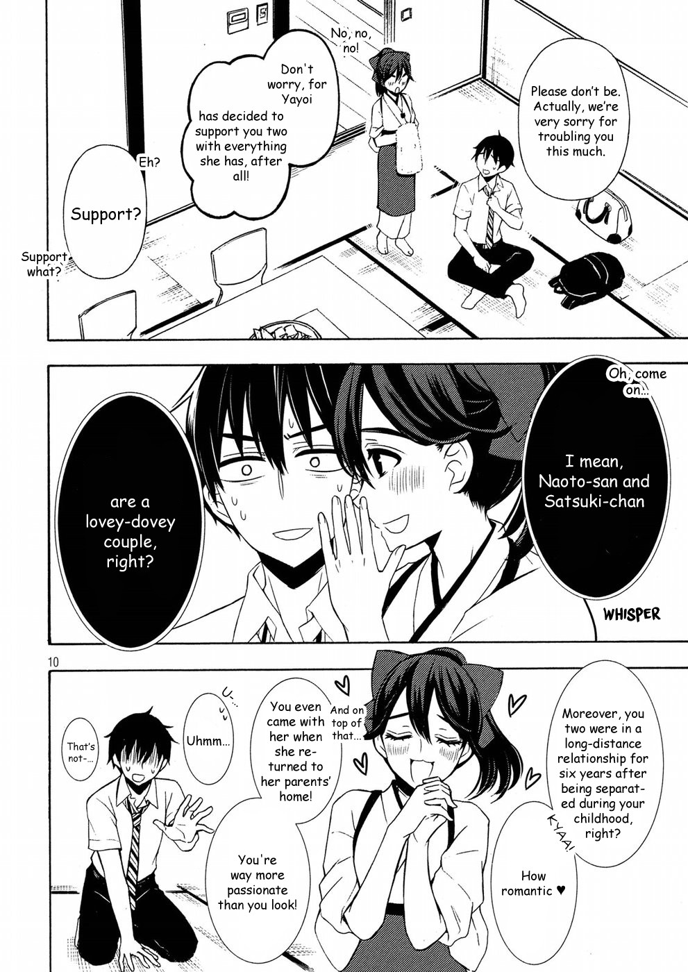 Watari-kun no xx ga Houkai Sunzen Chapter 43 page 10 - Chapter 43: Satsuki's Parents' Home