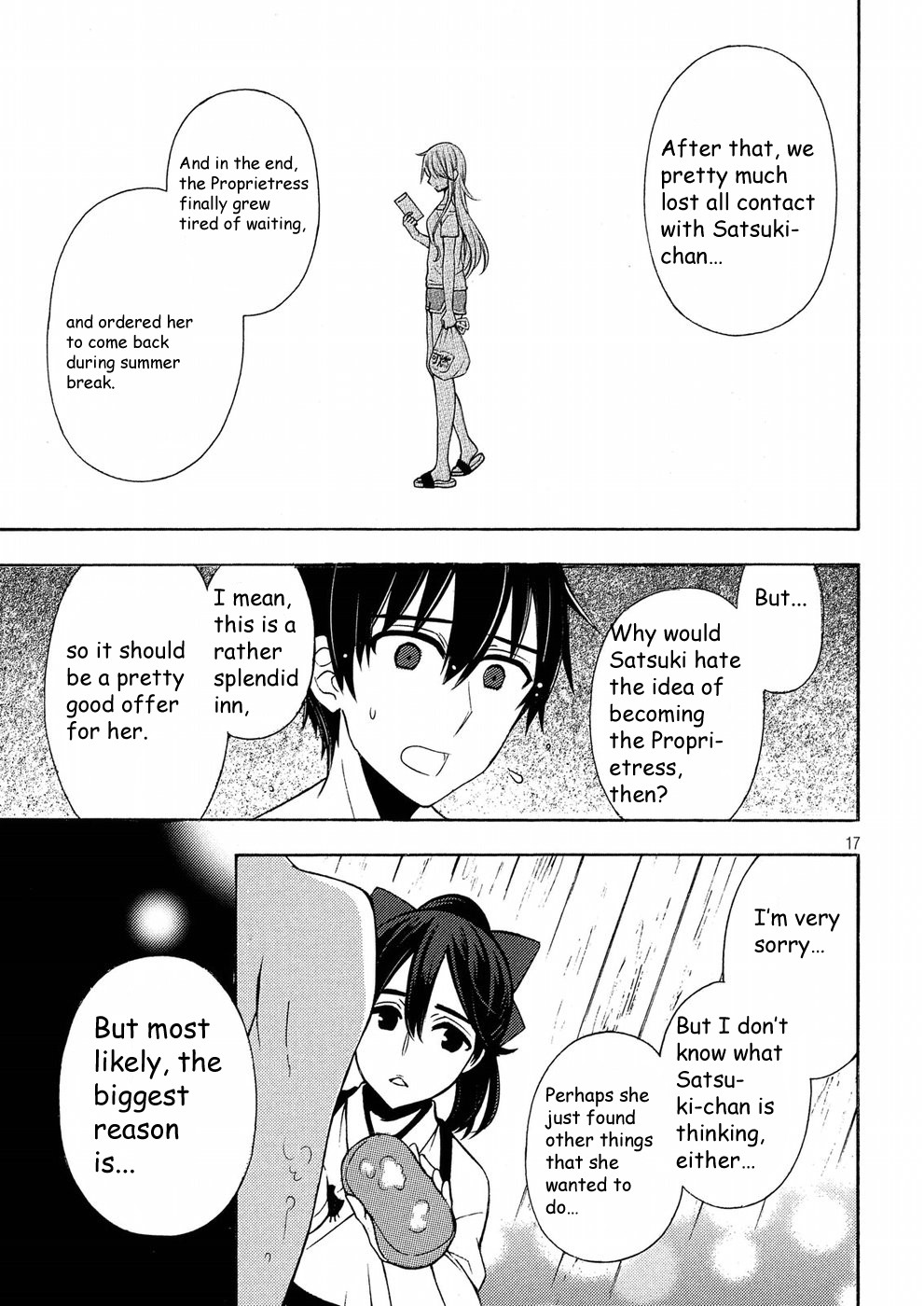 Watari-kun no xx ga Houkai Sunzen Chapter 43 page 17 - Chapter 43: Satsuki's Parents' Home