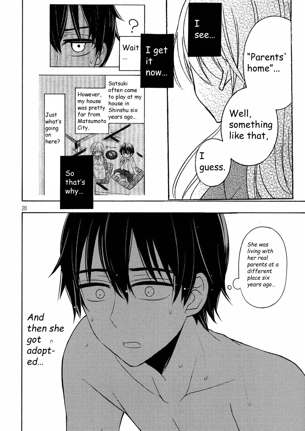 Watari-kun no xx ga Houkai Sunzen Chapter 43 page 20 - Chapter 43: Satsuki's Parents' Home