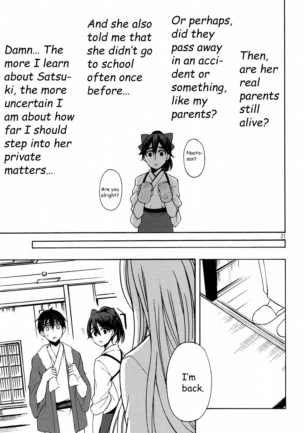Watari-kun no xx ga Houkai Sunzen Chapter 43 page 21 - Chapter 43: Satsuki's Parents' Home