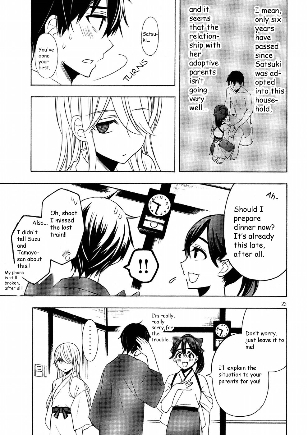 Watari-kun no xx ga Houkai Sunzen Chapter 43 page 23 - Chapter 43: Satsuki's Parents' Home