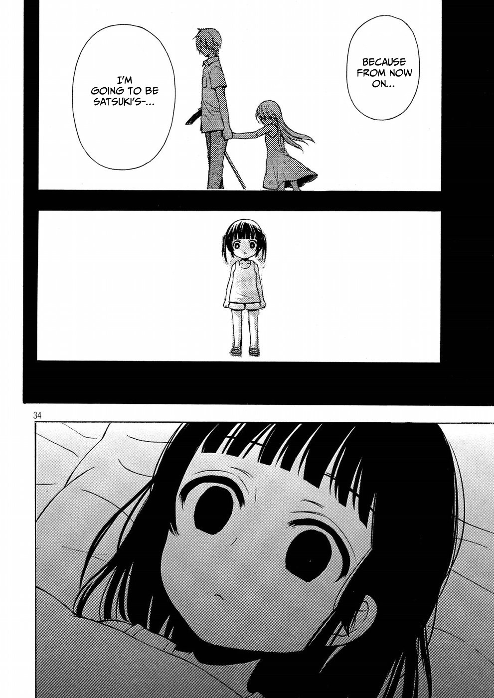 Watari-kun no xx ga Houkai Sunzen Chapter 43 page 34 - Chapter 43: Satsuki's Parents' Home