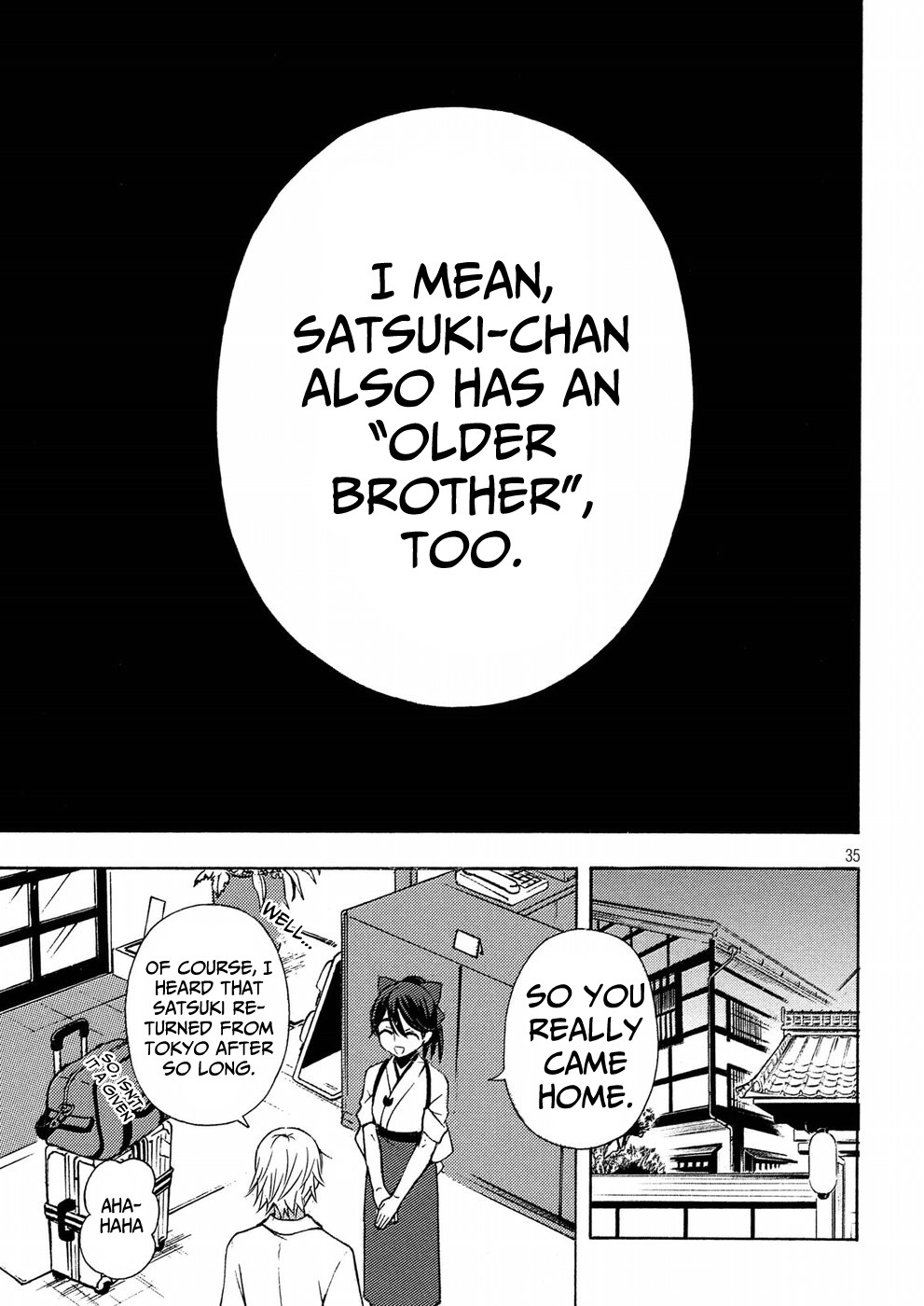 Watari-kun no xx ga Houkai Sunzen Chapter 43 page 35 - Chapter 43: Satsuki's Parents' Home