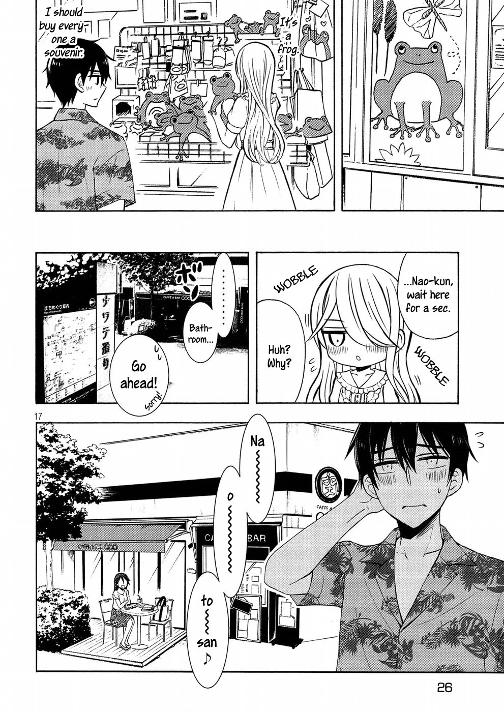 Watari-kun no xx ga Houkai Sunzen Chapter 45 page 17 - Chapter 45: Naoto's Confession
