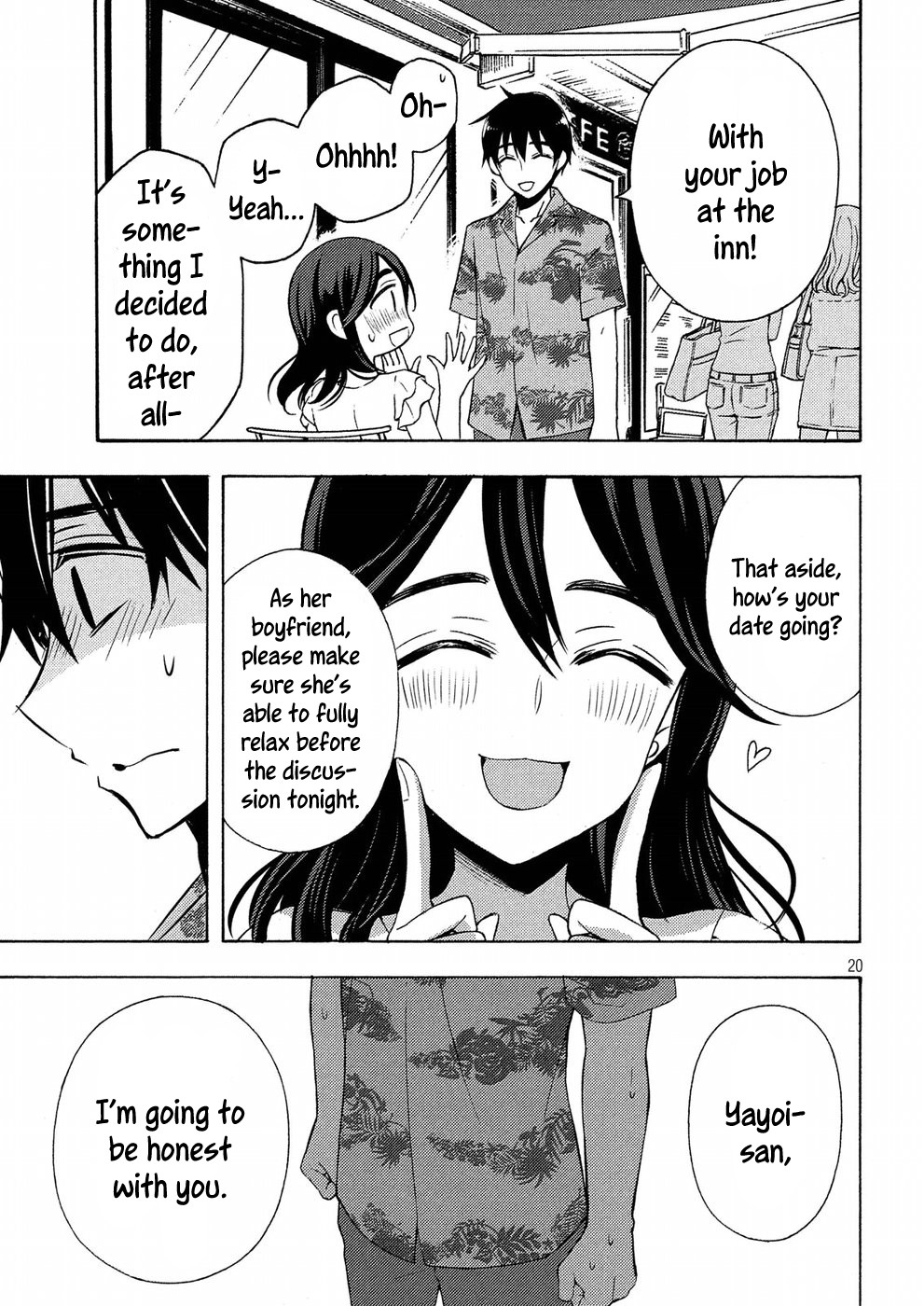 Watari-kun no xx ga Houkai Sunzen Chapter 45 page 20 - Chapter 45: Naoto's Confession