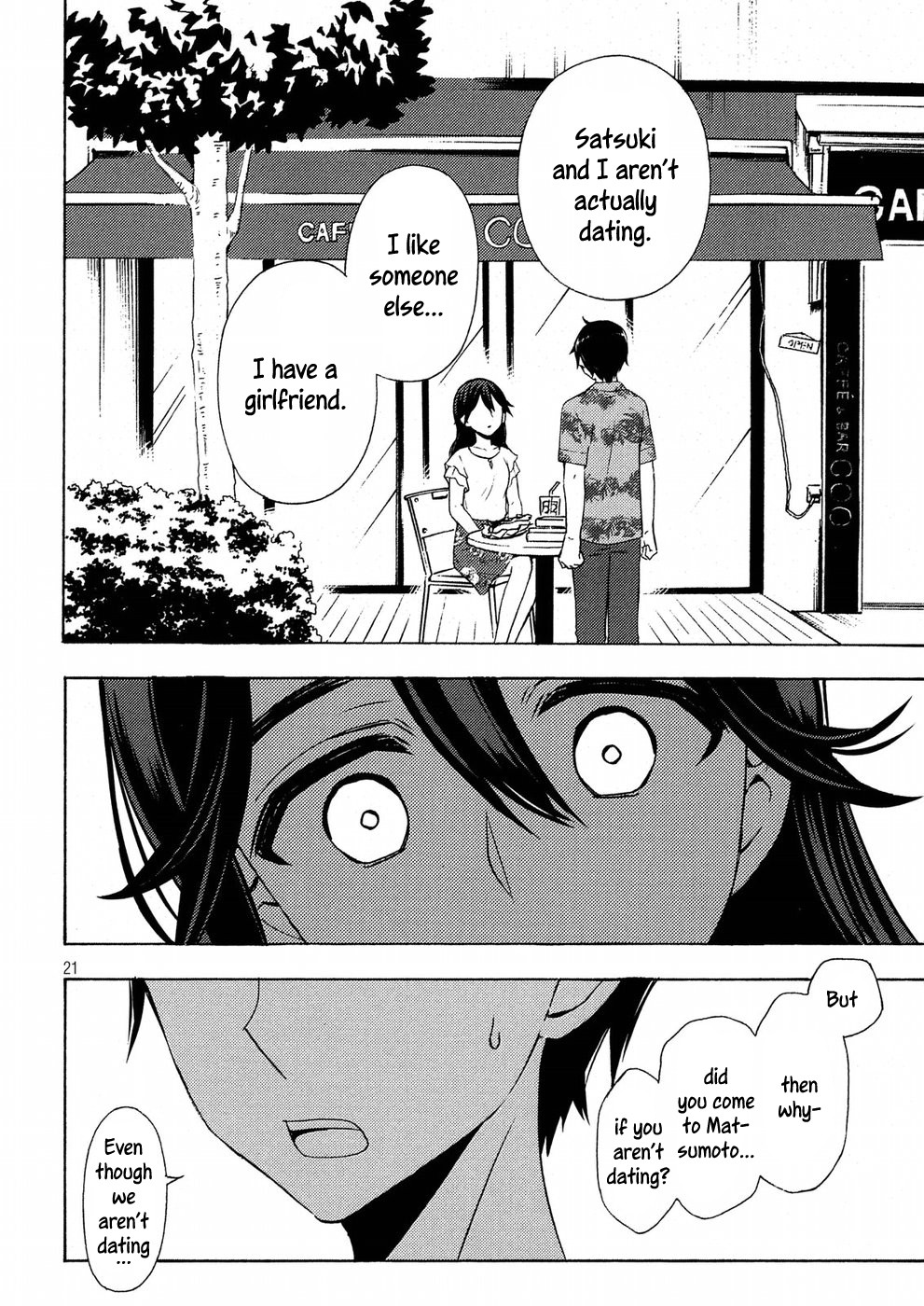 Watari-kun no xx ga Houkai Sunzen Chapter 45 page 21 - Chapter 45: Naoto's Confession