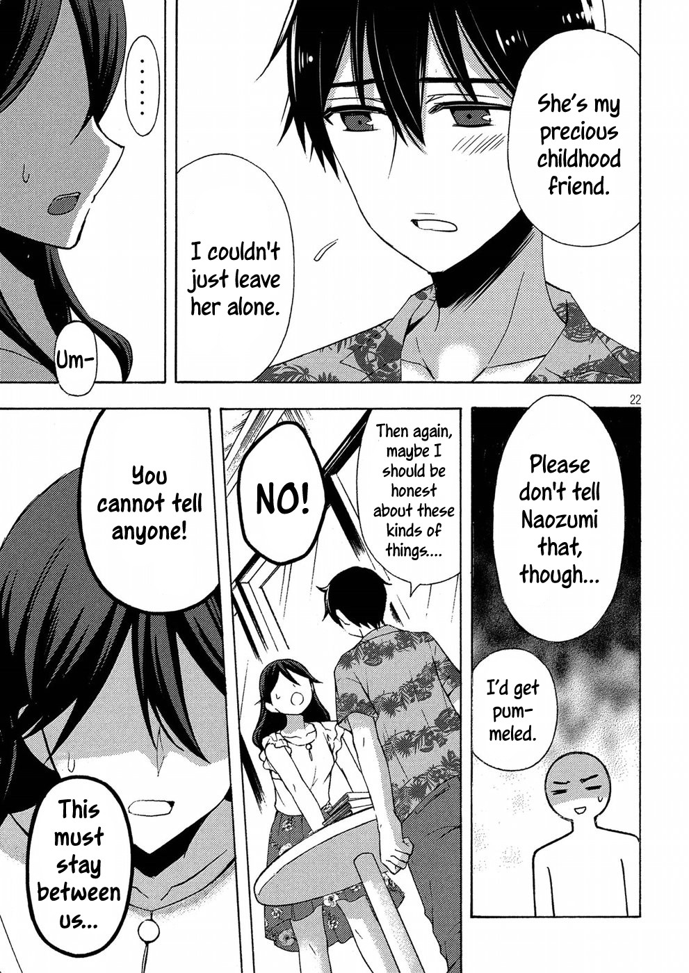 Watari-kun no xx ga Houkai Sunzen Chapter 45 page 22 - Chapter 45: Naoto's Confession