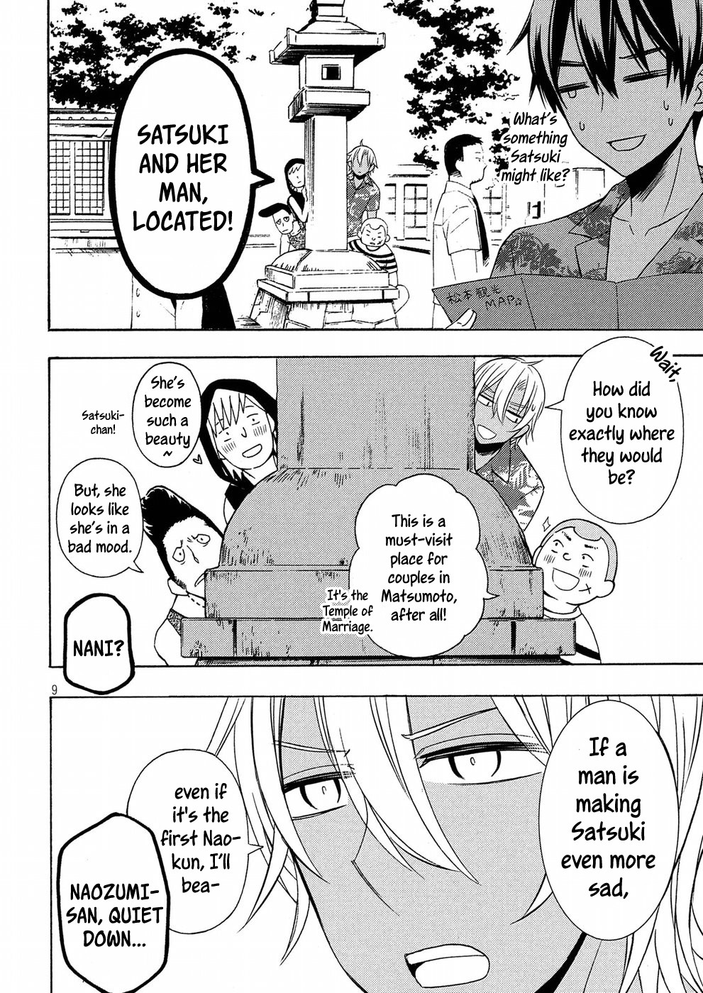 Watari-kun no xx ga Houkai Sunzen Chapter 45 page 9 - Chapter 45: Naoto's Confession