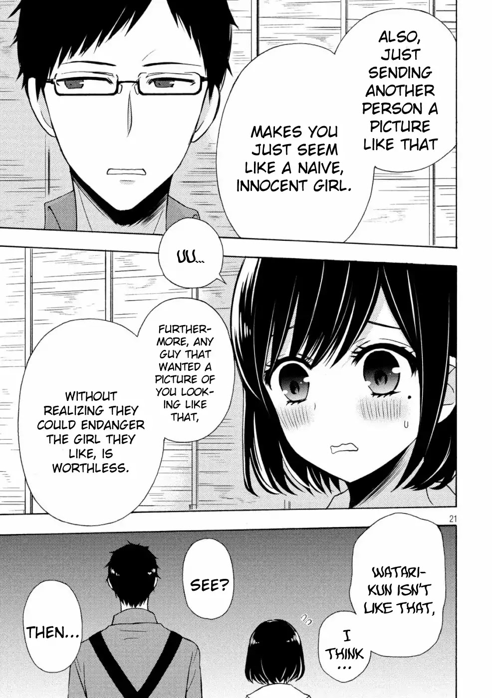 Watari-kun no xx ga Houkai Sunzen Chapter 48 page 21 - Chapter 48: What It Means To Love