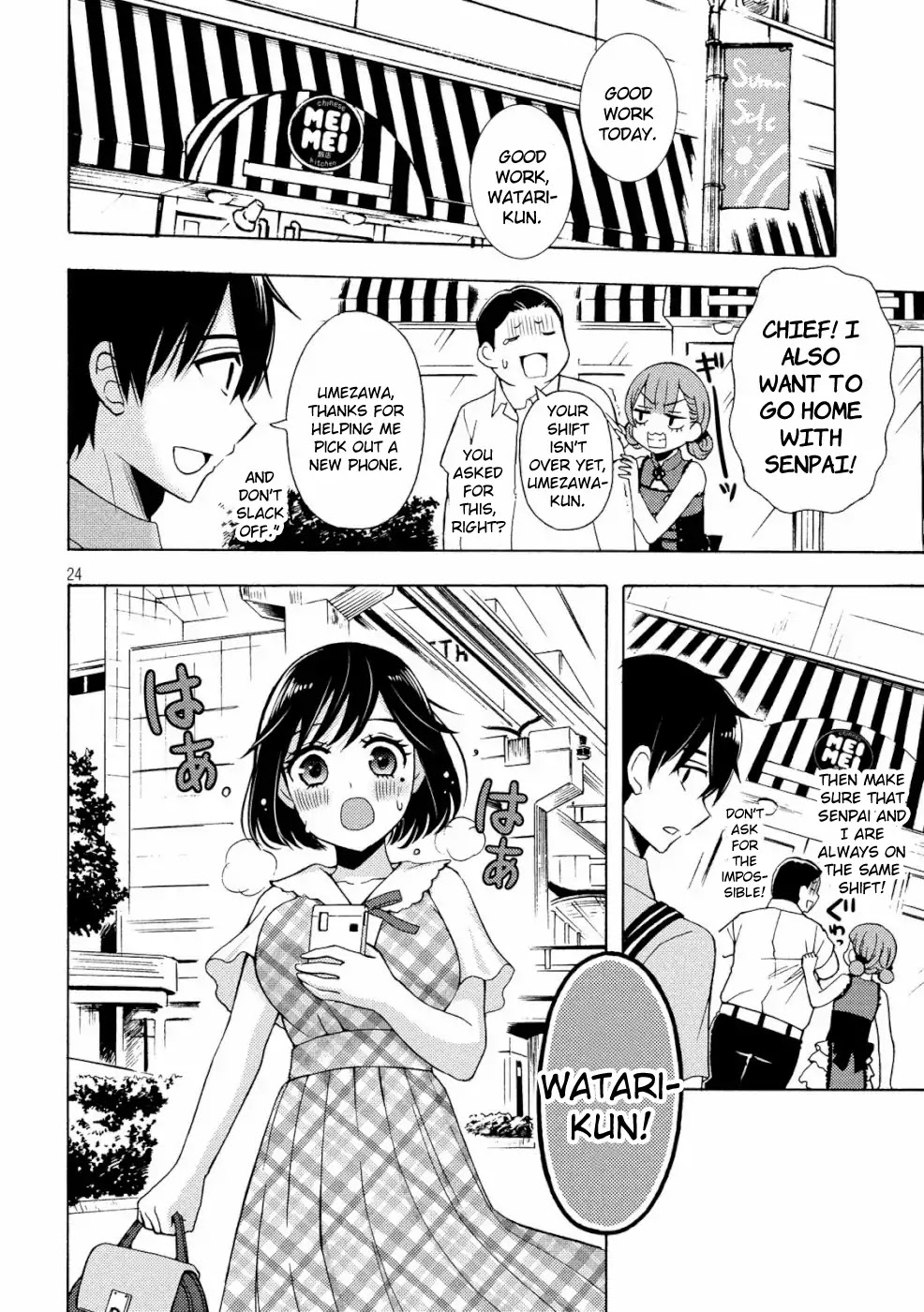 Watari-kun no xx ga Houkai Sunzen Chapter 48 page 24 - Chapter 48: What It Means To Love