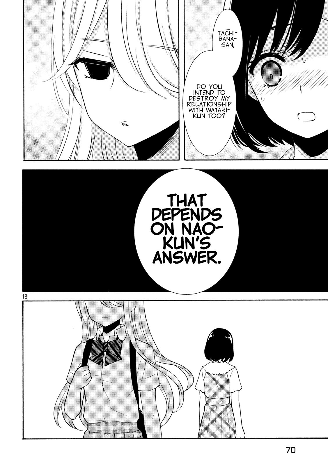 Watari-kun no xx ga Houkai Sunzen Chapter 49 page 17 - Chapter 49: Two Choices I don't Want to Answer