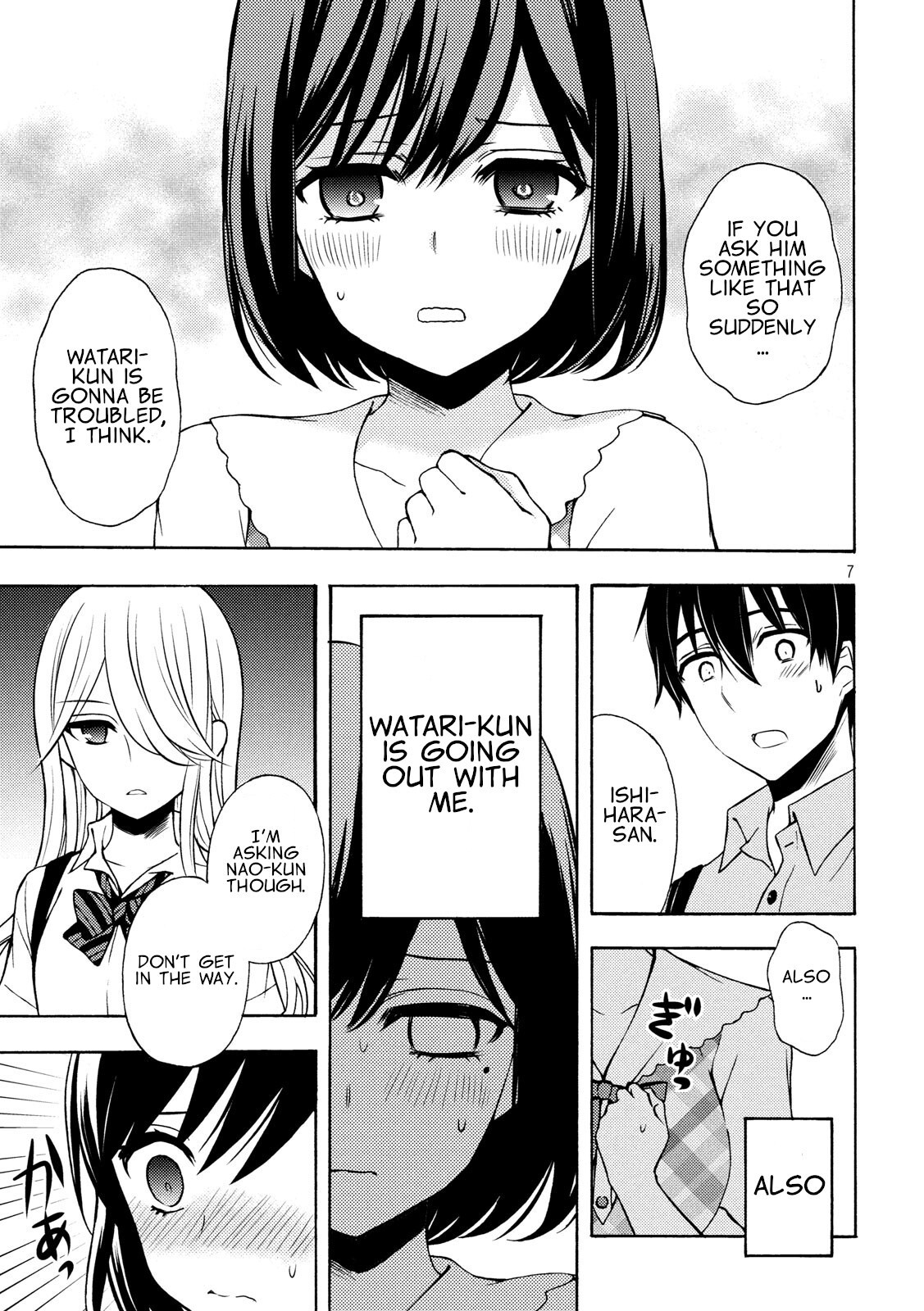 Watari-kun no xx ga Houkai Sunzen Chapter 49 page 7 - Chapter 49: Two Choices I don't Want to Answer