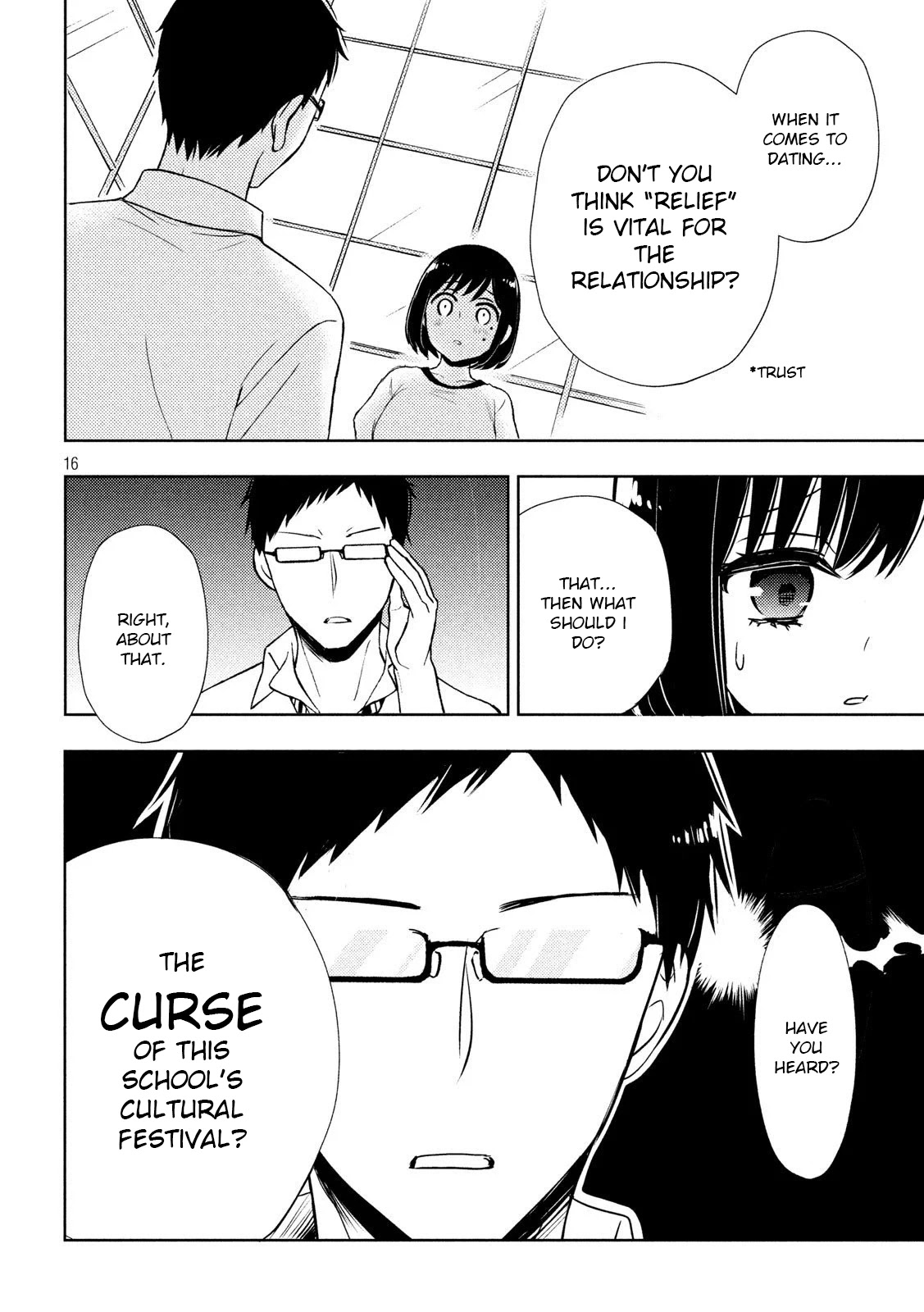 Watari-kun no xx ga Houkai Sunzen Chapter 52 page 16 - Chapter 52