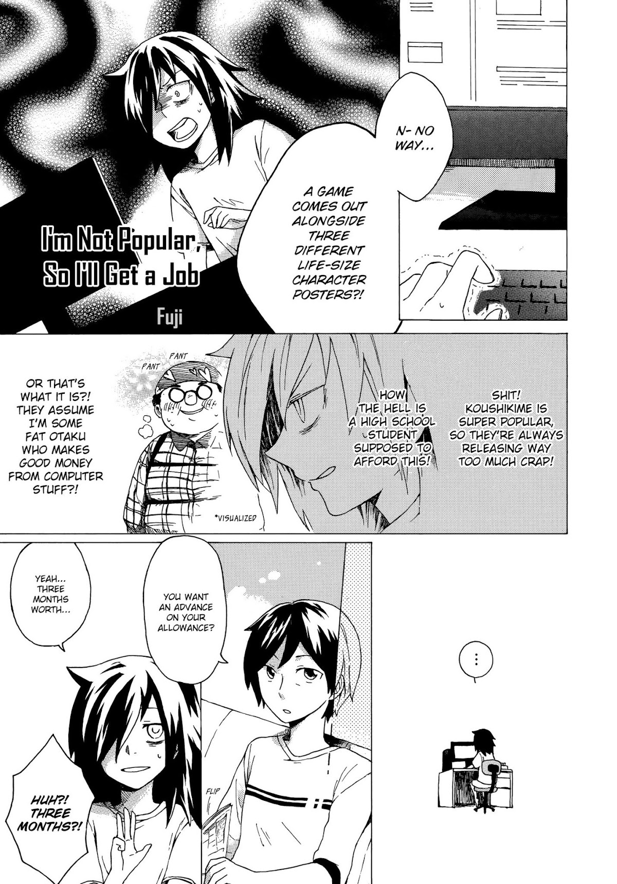 Watashi ga Motenai no wa Dou Kangaete mo Omaera ga Warui! Anthology Chapter 16 page 1 - Chapter 16: I'm Not Popular, So I'll Get a Job